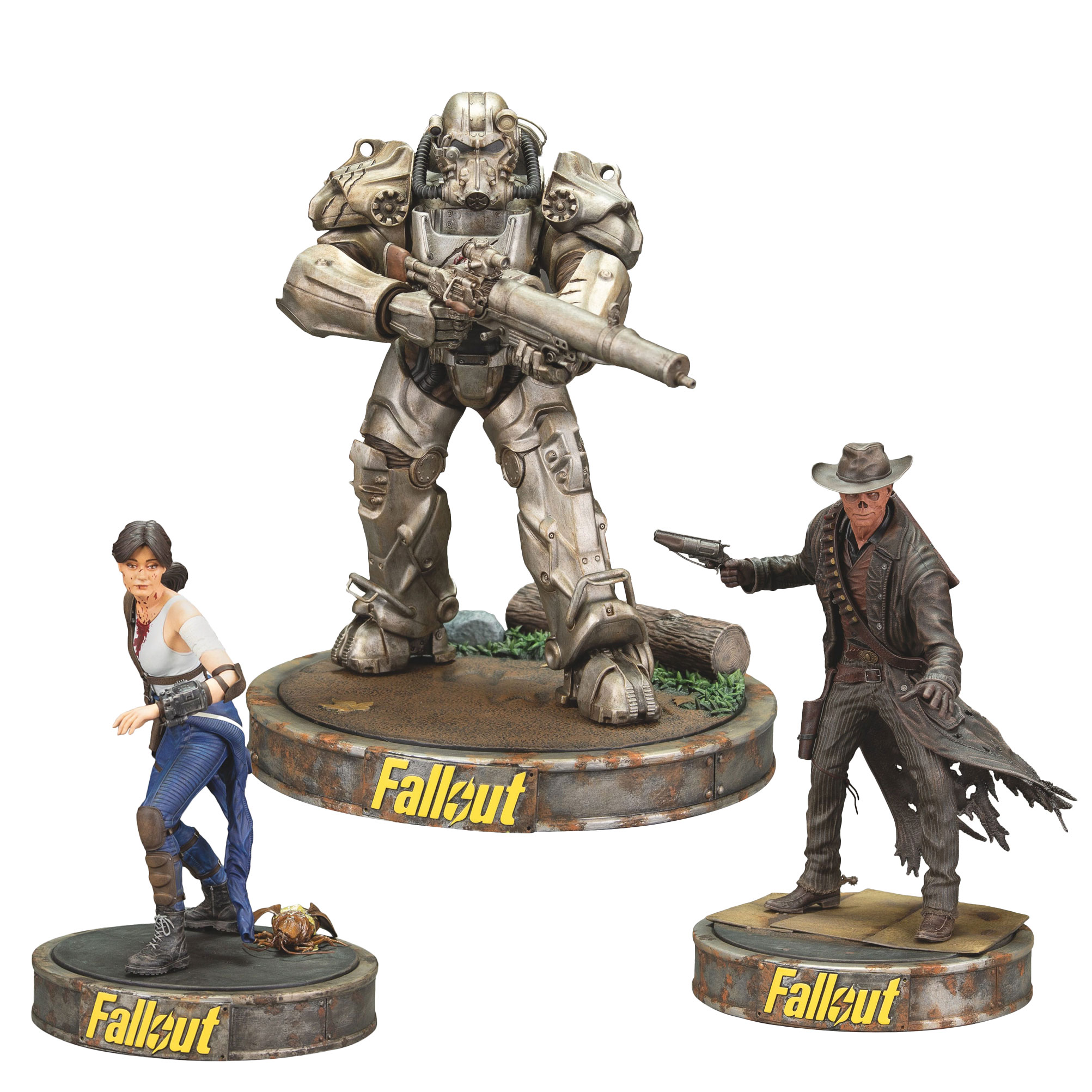Fallout Serie Statuen Set: Lucy, Maximus und der Ghoul (PreORDER]